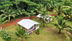 an aerial view of a resort with palm trees at KF Logement Wallis in Hihifo Airport