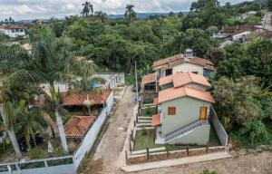 an aerial view of a house at Casa Jabu in Catas Altas