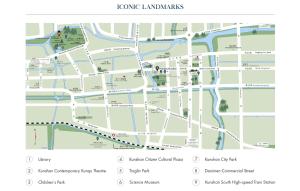 a map of the lynton laneways at Paradox Kunshan in Kunshan