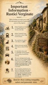 an advertisement for an important information rustic verate at Rustico Verginate in Bellano +32 photos