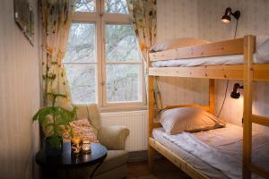 Säng eller sängar i ett rum på Pensionat Järnavik