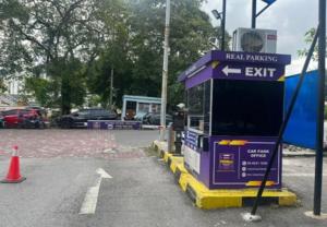 a petrol pump at a gas station at Sun Inns Hotel Lagoon near Sunway Lagoon Theme Park in Petaling Jaya
