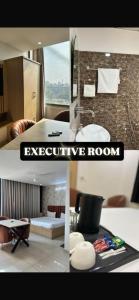 a collage of pictures of a bathroom and active room at Vida Hotel in Patiāla +2 photos