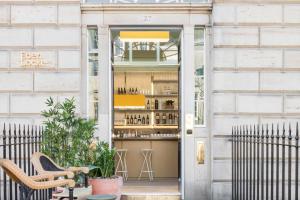 a store front with a glass door at Eden Locke in Edinburgh
