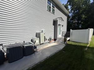 a white house with a porch and a fence at Room in private house for Rent in Nice Neighborhood in Midlothian