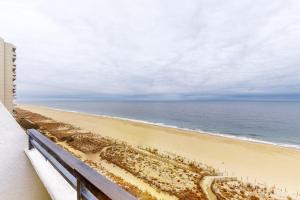 a view of the beach from a balcony at Pyramid 10C in Ocean City