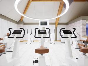 Fitness centrum a/nebo fitness zařízení v ubytování Aspria Royal La Rasante Hotel & Spa