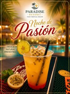 a magazine advertisement for a mojito negroni at Paradise Resort in Los Santos +23 photos