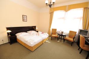 TV a/nebo společenská místnost v ubytování Hotel U Zeleneho stromu
