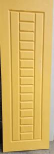 a yellow cabinet with four shelves in a room at Hotel Melodyinn in Gujrāt