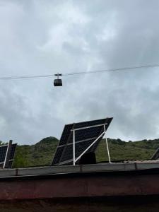 a view of a ski lift on a bridge at Narine Bed and Breakfast, Tour in Tatʼev