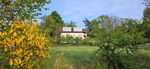 a house in the middle of a field with trees at Ferienhaus Panoramablick Altfalter in Schwarzach bei Nabburg