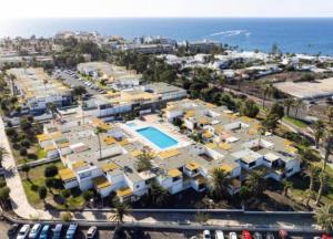 an aerial view of a resort with a swimming pool at Rentdragoana in Costa Del Silencio