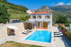 an image of a villa with a swimming pool at Villa Alexandra in Katelios