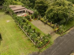 an aerial view of a house with a garden at Majestic Sands in San Carlos
