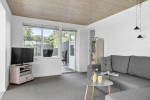 a living room with a couch and a tv at SJ236-Haderslev-Blokhusskoven-53 in Haderslev