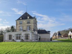 a large building on a grassy field in front at Domaine de la Vaudourière in Lunay +14 photos