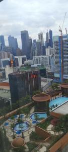 a view of a large city with buildings at Imperial resident time Square KL in Kuala Lumpur