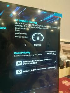 a computer screen with a sign that saysoit priority at Sihanuk in Sihanoukville