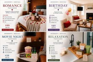 a collage of pictures of a flyer for a house at Jennifer's Modern Federal Hill Apt w Private Deck in Providence