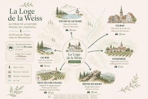 a map of la lodge de la wassis at Lodge de la WEISS in Lapoutroie