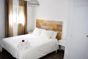 Posteľ alebo postele v izbe v ubytovaní Apartamento Flamingo Beach