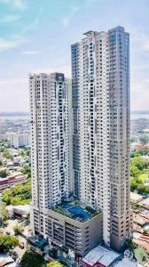 an aerial view of a city with tall buildings at Horizons 101 in Cebu City
