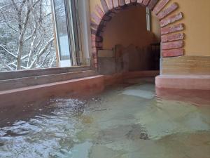 a pool of water in a room with a window at ローズウッドガーデンアンドヴィラ-Private Onsen Villa in Nasu- in Nasu +19 photos