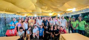 a group of people posing for a picture under a tent at Pavana Hotel Negombo in Negombo +73 photos