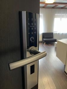 Majoituspaikan Point Zero keittiö tai keittotila