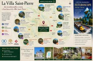 a map of la villa saint tropez with attractions at VILLA SAINT PIERRE in La Trimouille
