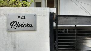 a sign on the side of a building at 2bhk furnished Richmond town in Bangalore