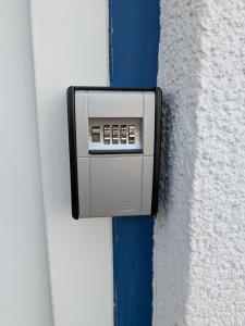 a close up of a electrical outlet on a wall at FeWo am Heimlisberg in Friesenheim