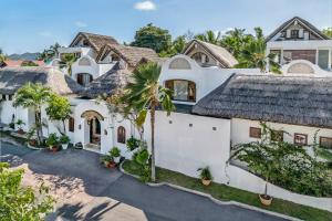 an aerial view of a house at Village du Pecheur in Baie Sainte Anne