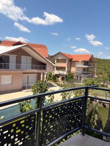a view from the balcony of a house at Vila Vavilon in Star Dojran