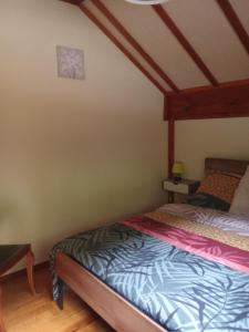 a bedroom with two beds in a room at Chalet Borce 64 in Borce +9 photos