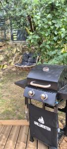 a grill with two burners on top of it at La babounette in Jaujac