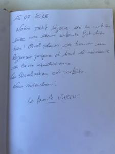 a letter from a friend to his girlfriend at Joli studio climatisé au Port de Hyères - Proche Plages et Commerces - Linge de maison fourni in Hyères