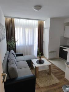a living room with a couch and a table at Apartman Škribulja in Županja