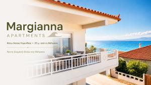 a villa with a view of the ocean at MARGIANNA APARTMENTs Seaside Studio in Káto Ássos