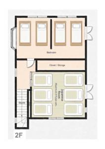 a floor plan of a building at Star Peak Villa 黒川 in Minamioguni