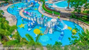 an overhead view of a water park at a resort at Vaperse Hainan Clear Water Bay in Lingshui