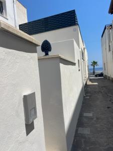 a plant on the side of a white building at Camilla Lipari House - Canneto in Lipari