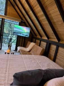 TV/trung tâm giải trí tại Chalet Renacer