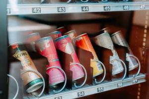 a bunch of toothbrushes are on a shelf at KitzSki Living in Kitzbühel