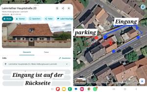 a screenshot of a map of a house at Neubeginn 2 - Zimmer A in Hildburghausen