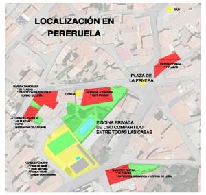 a map of the location of the localization en peru at Alacena Alfarera in Pereruela