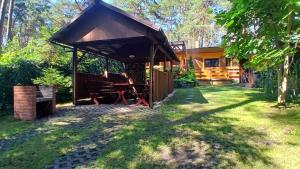 a gazebo in the backyard of a house at U Hanki in Turawa