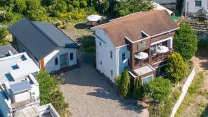 an overhead view of a house with a balcony at Pocheon Skygaram Pension in Pocheon