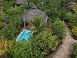 Luftaufnahme eines Resorts mit Swimmingpool in der Unterkunft Aldea Mizúl - Beach Front - Adults Only in Puerto Escondido